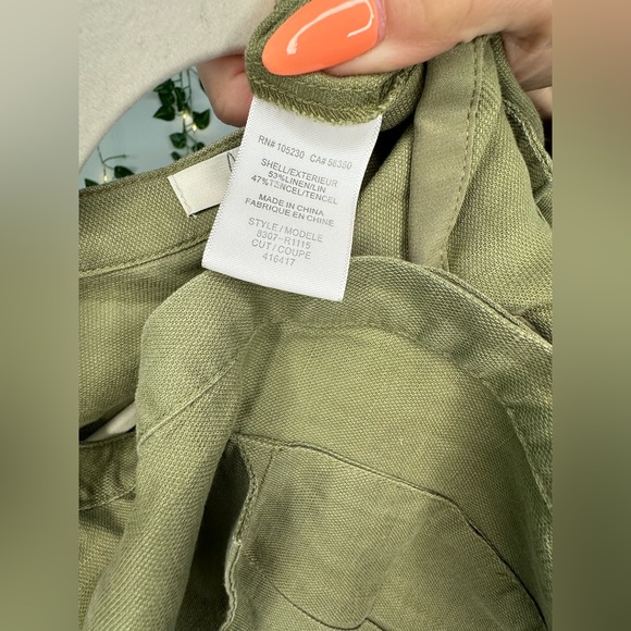 Joie Khaki Sleeveless Jumpsuit - Picture 4 of 7